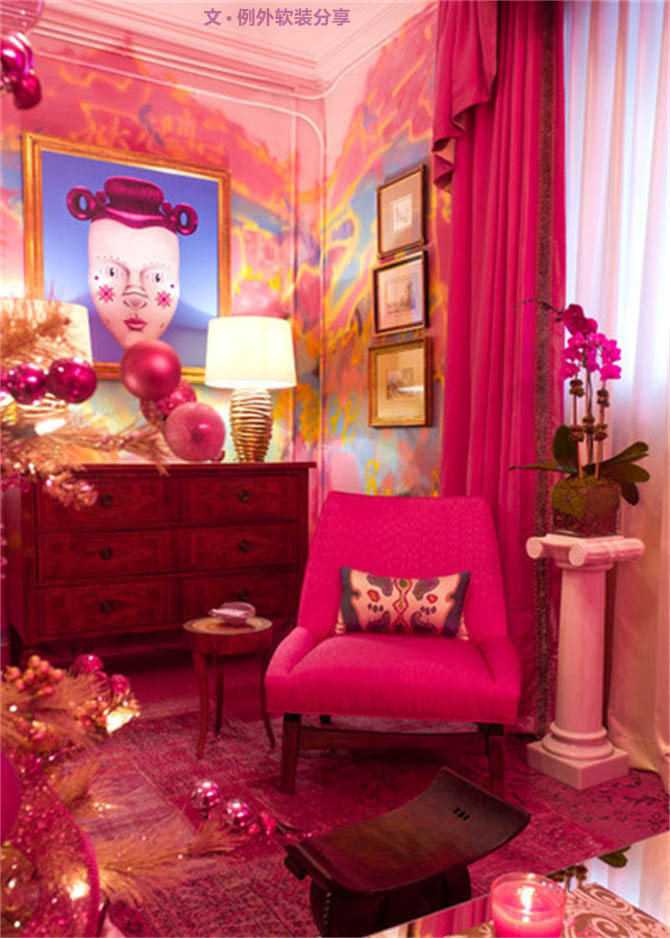 室內(nèi)設計師大膽用色裝飾房間！-別墅設計,軟裝設計,室內(nèi)設計,豪宅設計,深圳例外軟裝設計公司