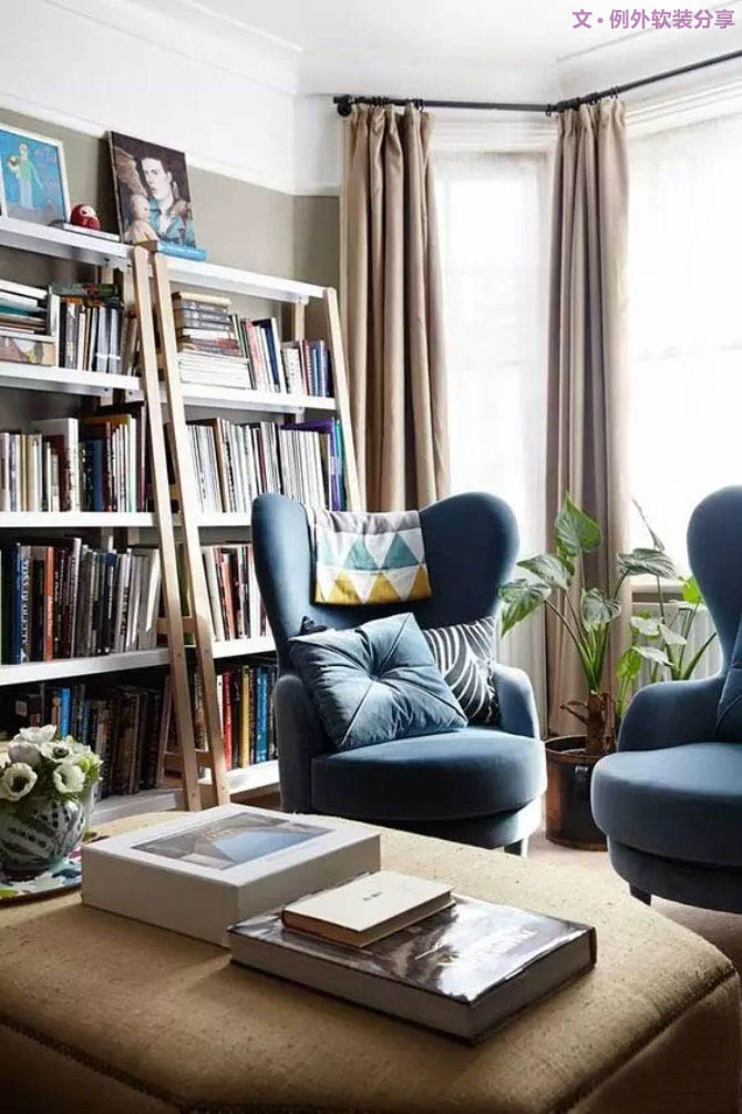 有種書(shū)房設(shè)計(jì)，叫做不用一絲不茍！-別墅設(shè)計(jì),軟裝設(shè)計(jì),室內(nèi)設(shè)計(jì),豪宅設(shè)計(jì),深圳例外軟裝設(shè)計(jì)公司