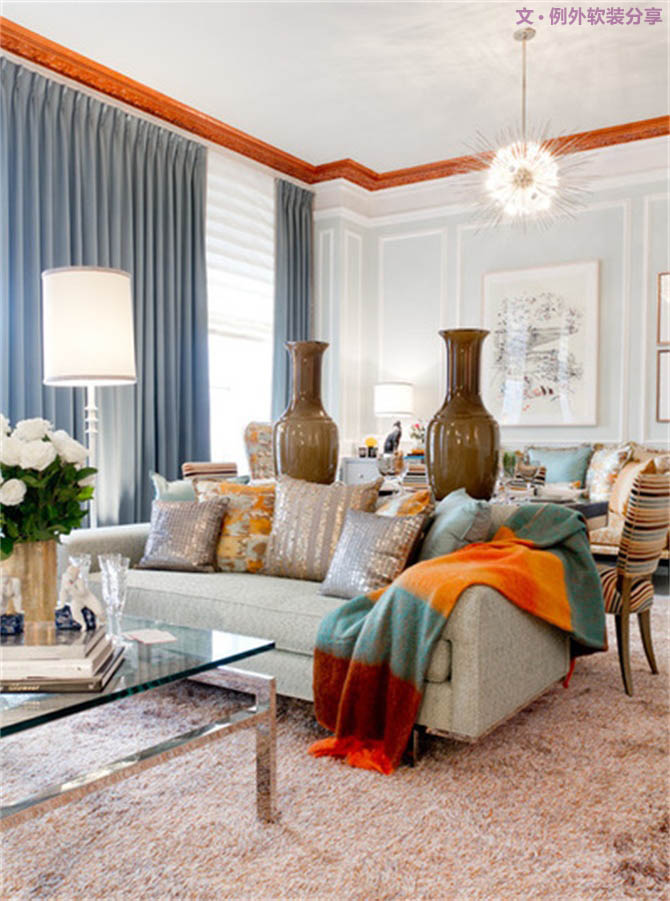 室內(nèi)設計師大膽用色裝飾房間！-別墅設計,軟裝設計,室內(nèi)設計,豪宅設計,深圳例外軟裝設計公司